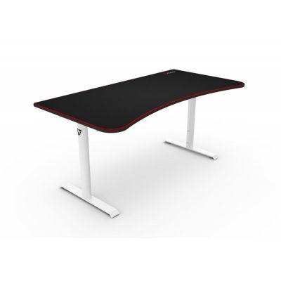   Arozzi Arena Gaming Desk - White, one box